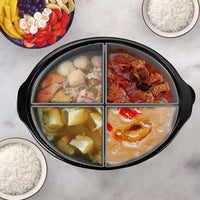 Slow Cooker Divider Liner Reusable Cooking Liner Leakproof Silicone Slow CookerDivider for 6 Quart Pot Grey