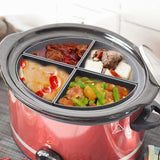 Slow Cooker Divider Liner Reusable Cooking Liner Leakproof Silicone Slow CookerDivider for 6 Quart Pot Grey