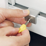 2Pcs Adjustable Sliding Window Locks Door Frame Security Locks with Key