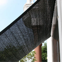500x90cm Balcony Privacy Screen Fence Cover for Wall Garden Yard Backyard -Black