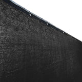 500x90cm Balcony Privacy Screen Fence Cover for Wall Garden Yard Backyard -Black