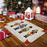 Christmas Nutcracker Doormat Indoor Outdoor Floor Mat Christmas Decoration 50x80cm -Style 4