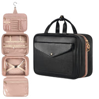 Hanging Travel Toiletry Bag Portable Makeup Organizer Cosmetic Bag-Black