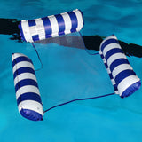 Portable Inflatable Swimming Pool Float Hammock Water Hammock Lounger Pool Floating Bed -Dark Blue
