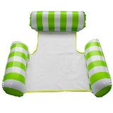 Portable Inflatable Swimming Pool Float Hammock Water Hammock Lounger Pool Floating Bed-Green