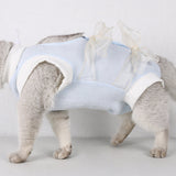 Pet Cat Surgery Recovery Suit E-Collar Alternative for Abdominal Wounds or Skin Disorders-M