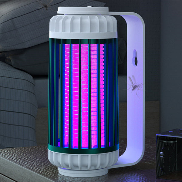 Electric Mosquito Killer Lamp Mosquito Catcher USB Rechargeable Mosquito Trap LED Night Light-Green