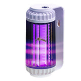 Electric Mosquito Killer Lamp Mosquito Catcher USB Rechargeable Mosquito Trap LED Night Light-Grey