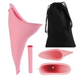 Portable Female Woman Ladies Urinal Urine Wee Funnel Camping Travel Loo-Pink