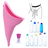Portable Female Woman Ladies Urinal Urine Wee Funnel Camping Travel Loo-Pink