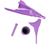 Portable Female Woman Ladies Urinal Urine Wee Funnel Camping Travel Loo-Purple