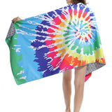 Beach Towel Swim Towel Pool Towel Sand Free Quick Dry Microfiber Absorbent-Style 1