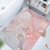 Soft Quick Drying Floor Mat Bathroom Floor Mats Absorbent Mat 50x80cm-Style 3