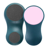 2Pcs Double Headed Manual Sandpaper Foot File Foot Callus Remover Dead Skin Removal Tool for Hard Skin-Green