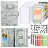 A6 Budget Binder Cash Envelope Planner System Organizer with Budget Money Envelopes-Grey