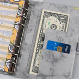 A6 Budget Binder Cash Envelope Planner System Organizer with Budget Money Envelopes-Grey