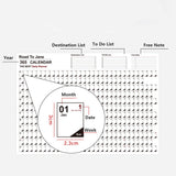 2023 Wall Year Planner Poster Yearly Wall Calendar with Stickers