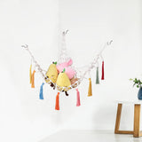 Boho Plush Toy Hammock Net Organizer Stuffed Animals Hanging Toys Room Storage-Style 2