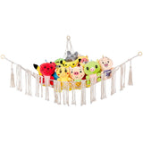 Boho Plush Toy Hammock Net Organizer Stuffed Animals Hanging Toys Room Storage-Style 1