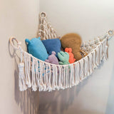 Boho Plush Toy Hammock Net Organizer Stuffed Animals Hanging Toys Room Storage-Style 1