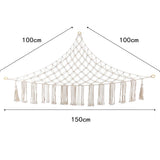 Boho Plush Toy Hammock Net Organizer Stuffed Animals Hanging Toys Room Storage-Style 1