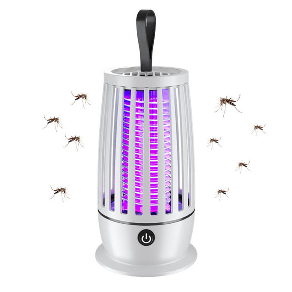 LED Electric Mosquito Killer Lamp USB Fly Trap Insect Bug Zapper Catcher-White