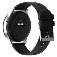 X7 Smart Watch Touch Screen Sports Fitness Tracker Heart Rate Monitor with TWS Bluetooth Earphones-Silver