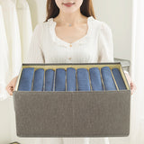 9 Grids Storage Bag Clothes Jeans Pants Drawer Organizer Wardrobe Box