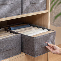 9 Grids Storage Bag Clothes Jeans Pants Drawer Organizer Wardrobe Box