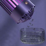USB Rechargeable Electric Mosquito Killer Lamp Mosquito Zapper Trap LED UV Light-Blue
