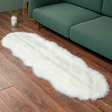 Faux Fur Sheepskin Shaggy Area Rug Floor Mat Living Room Mat Bedroom Shaggy Decor Style 1