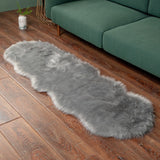 Faux Fur Sheepskin Shaggy Area Rug Floor Mat Living Room Mat Bedroom Shaggy Decor Style 2