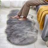 Faux Fur Sheepskin Shaggy Area Rug Floor Mat Living Room Mat Bedroom Shaggy Decor Style 2