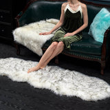 Faux Fur Sheepskin Shaggy Area Rug Floor Mat Living Room Mat Bedroom Shaggy Decor Style 3