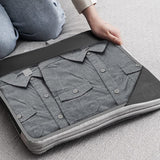 6 Pcs Set Compression Packing Cubes Travel Accessories Expandable Packing Organizers Black