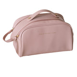 Double Zipper Cosmetic Bag Makeup Organizer Travel Toiletry Bag Pink