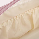 Double Zipper Cosmetic Bag Makeup Organizer Travel Toiletry Bag Pink