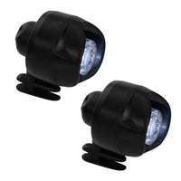 2 Pcs 3 Modes LED Light Waterproof Shoes Lights Night Light Black