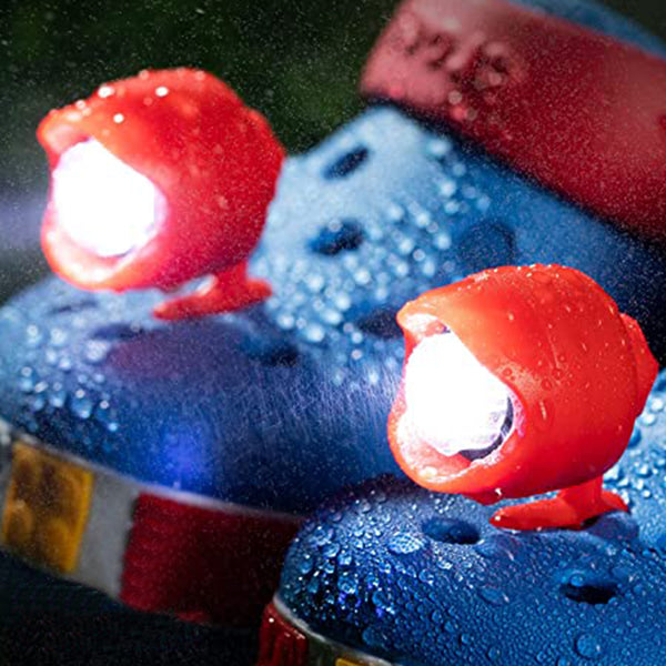 2 Pcs 3 Modes LED Light Waterproof Shoes Lights Red