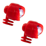 2 Pcs 3 Modes LED Light Waterproof Shoes Lights Red