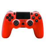 PS4 DualShock Compatible Wireless Controller Gamepad Remote with Android USB Charging Port-Red
