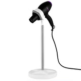 Adjustable Height Hair Dryer Stand 180 Degree Rotatable Hands Free Blow Dryer Holder Phone Holder Grey