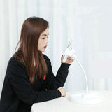 Adjustable Height Hair Dryer Stand 180 Degree Rotatable Hands Free Blow Dryer Holder Phone Holder Green