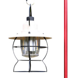 Collapsible Aluminium Alloy Camping Lantern Stand with Stake and Hook Red