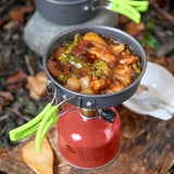 10Pcs Portable Camping Cookware Set for Outdoor Camping Hiking Picnic Green