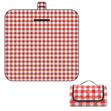 Foldable Picnic Mat Water-resistant Soft Camping Blanket Beach Outdoor Mat Red