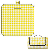 Foldable Picnic Mat Water-resistant Soft Camping Blanket Beach Outdoor Mat Yellow