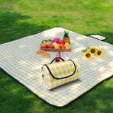 Foldable Picnic Mat Water-resistant Soft Camping Blanket Beach Outdoor Mat Yellow