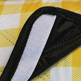 Foldable Picnic Mat Water-resistant Soft Camping Blanket Beach Outdoor Mat Yellow