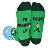 Pair of Unisex Novelty I'D RATHER BE Men Women Funny Sport Cotton Socks-Style 3